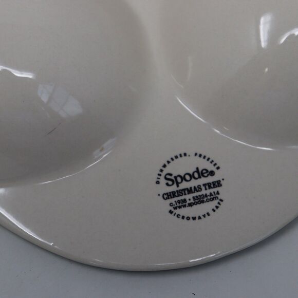 Spode Christmas Tree Chip And Dip Relish Vegetable And Dip Serving Tray 13” - Picture 3 of 3